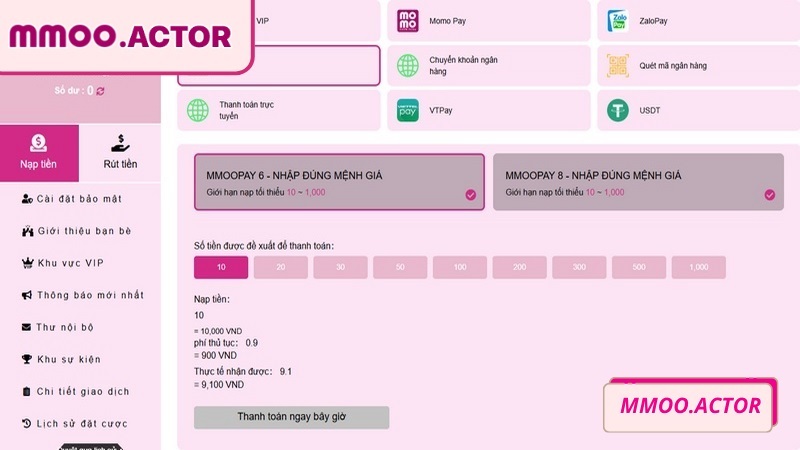 Điền đúng số vốn khi gửi