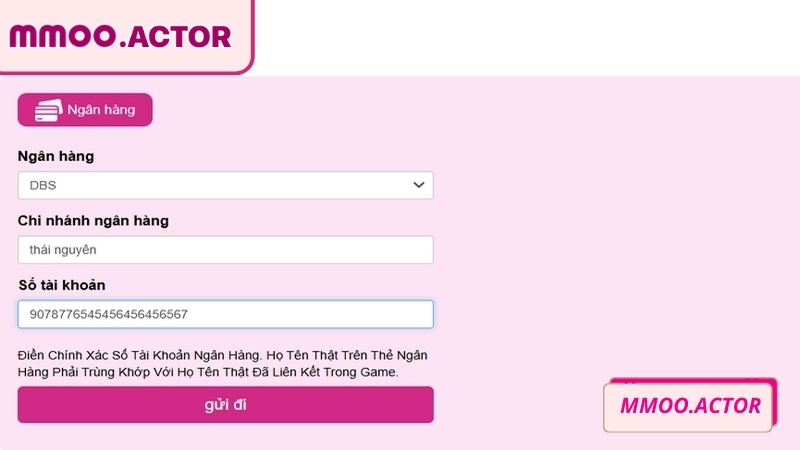 Hệ thống chấp nhận yêu cầu từ tài khoản đã xác thực
